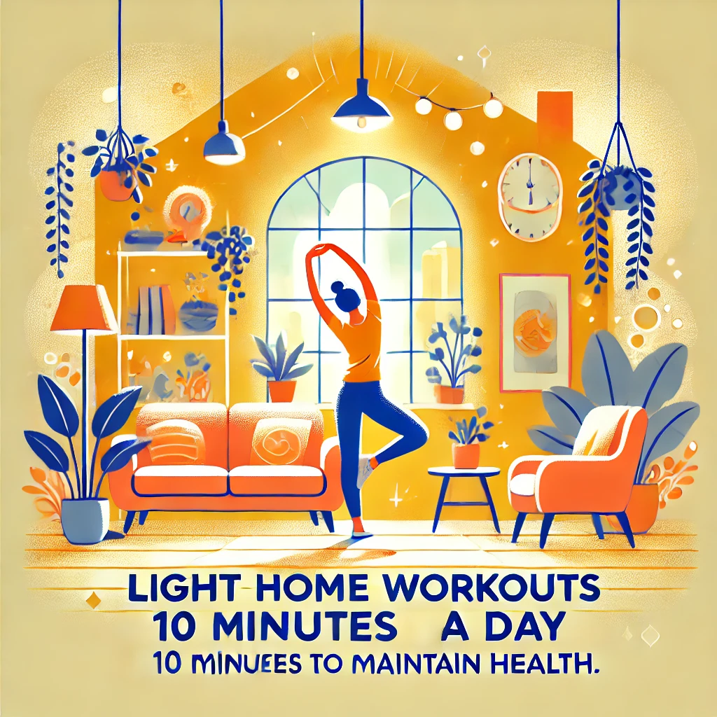 가벼운 홈트로 하루 10분, 건강 챙기기
