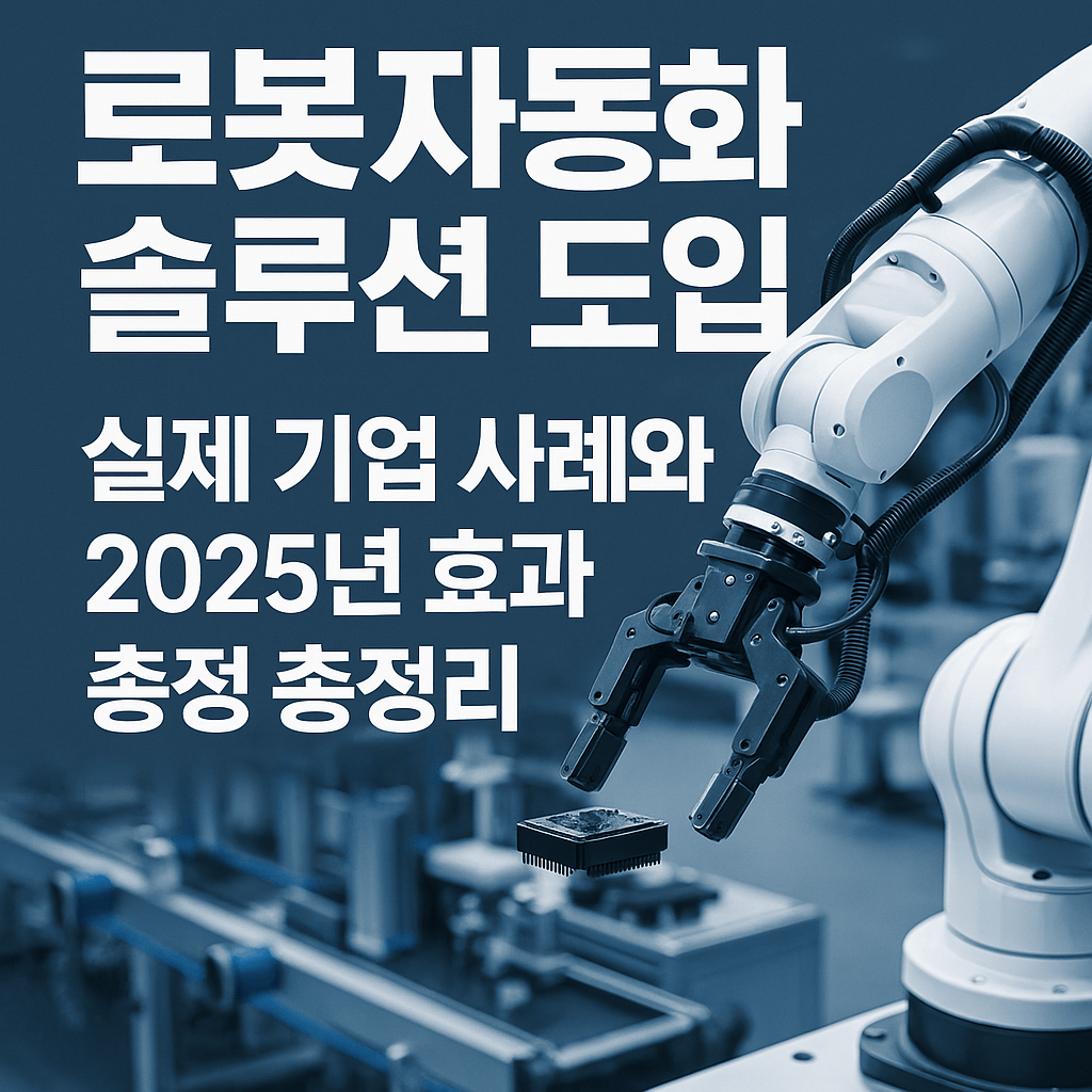 로봇자동화 솔루션 도입, 실제 기업 사례와 2025년 효과 총정리
