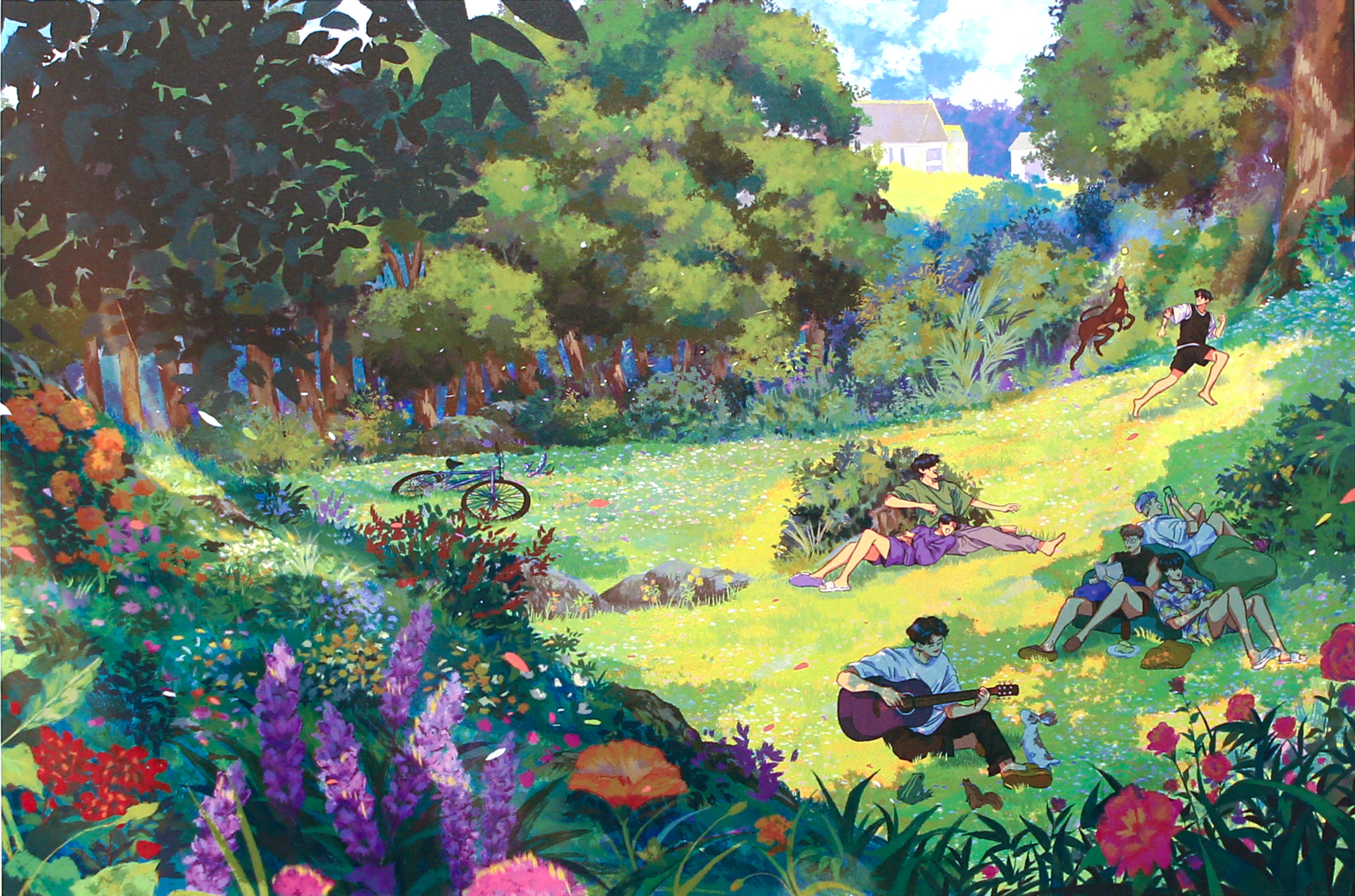 A digital painting series that visualizes the personality
and symbolic colors of the seven BTS members as a
"heart"-type gem.
Each heart is designed like a piece reflecting the
member's inner emotions, energy, and personality,
giving it a different glow.
It symbolizes the harmonious relationship of BTS that
forms one world when the seven are placed together.