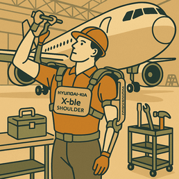 현대차·기아 '엑스블 숄더', 항공업계 본격 도입