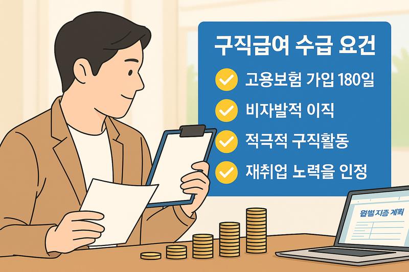 구직급여, 누구나 받을 수 있을까? 조건부터 계산법까지 완전 정리