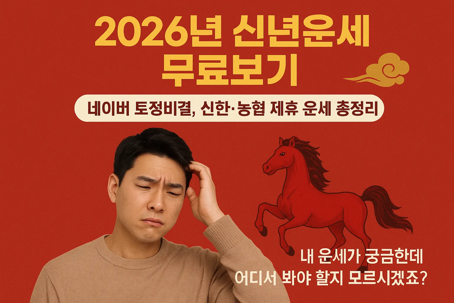 2026년 신년운세 무료보기 네이버 신년운세 무료토정비결