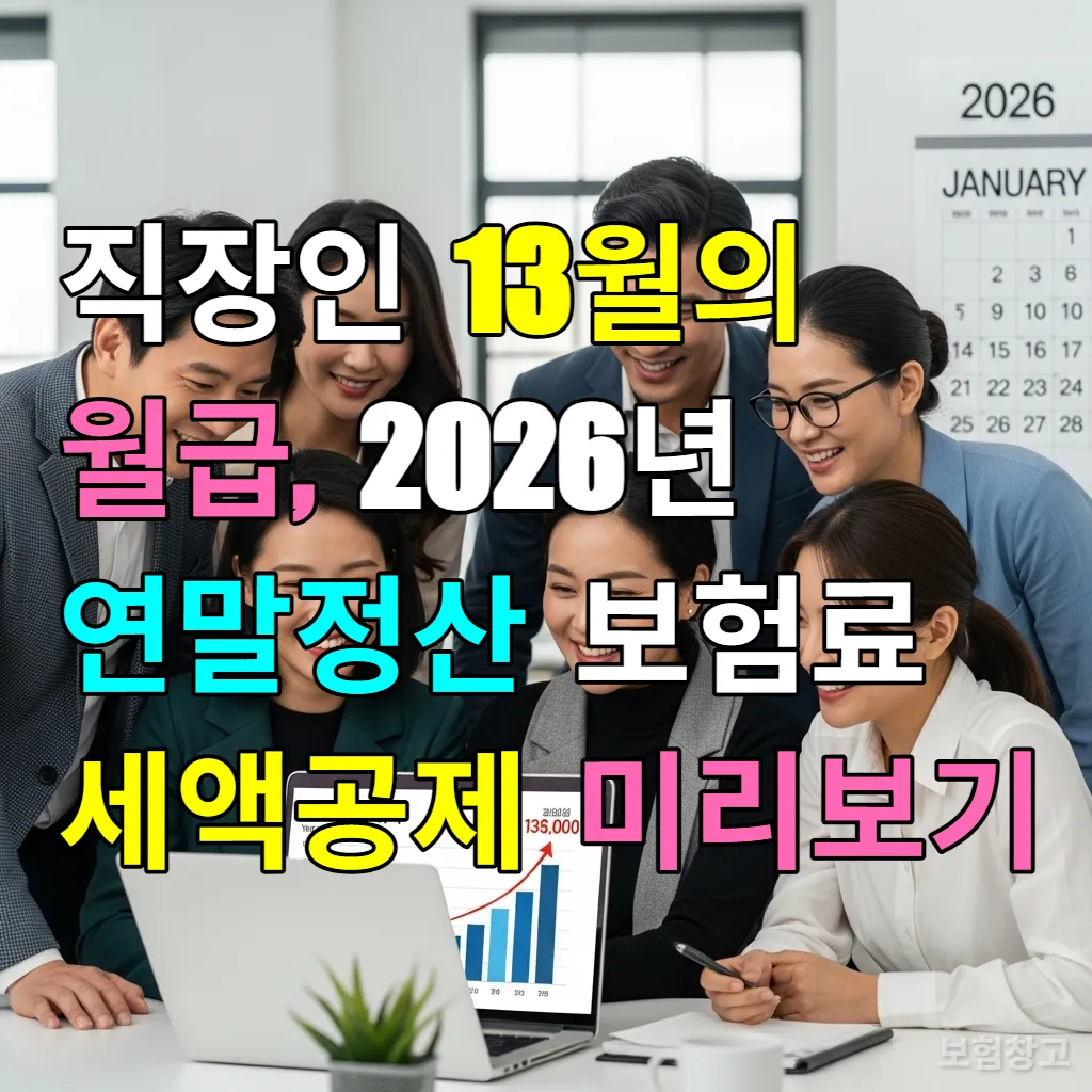 2026년 연말정산 환급금을 확인하며 기뻐하는 한국인 직장인들