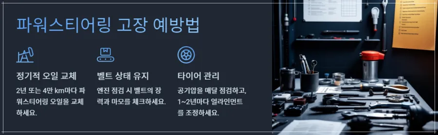 파워스티어링-고장-예방법