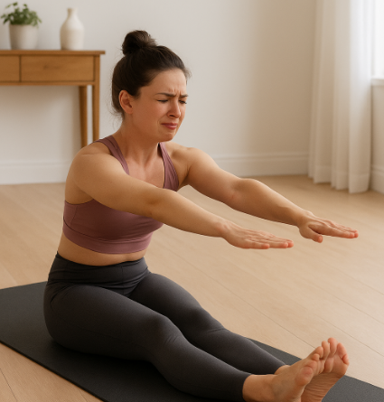 스트레칭 하는 여인