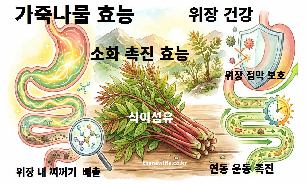 가죽나물 효능 위장 건강 소화 촉진