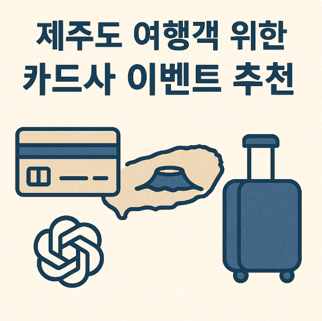 제주도 여행객 위한 카드사 이벤트 추천 (카드혜택, 제주, 여행) 관련 이미지 사진