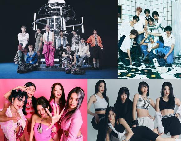 NCT 127, Stray Kids, (여자)아이들, LE SSERAFIM이 '2023 SBS 가요대전'에 출연한다. [사진=각 소속사]