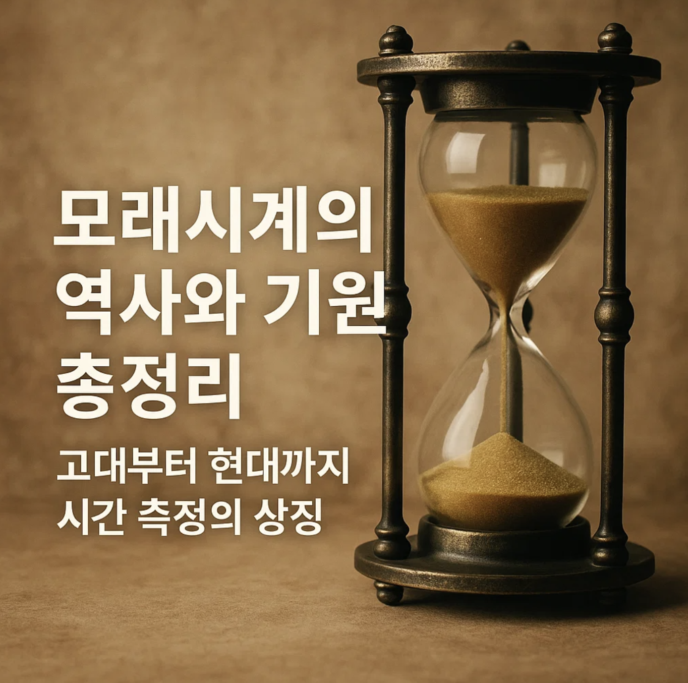 모래시계의 역사와 기원 총정리, 고대부터 현대까지 시간 측정의 상징