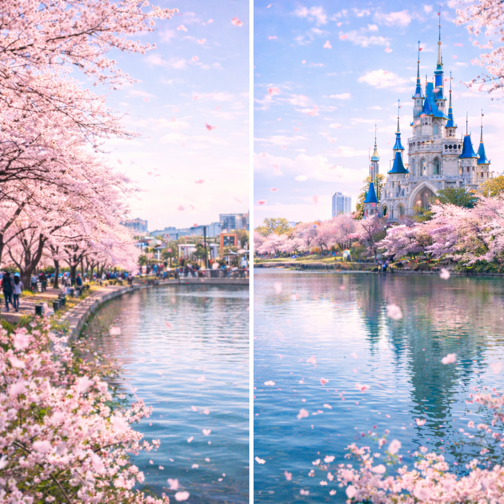 석촌호수 벚꽃 동호 vs 서호 완벽 비교