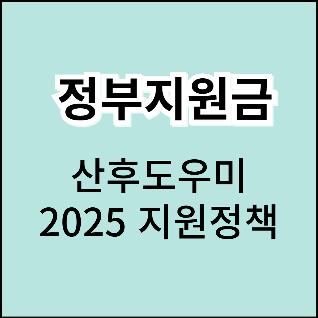 2025년부터 친정엄마, 시어머니도 산후도우미 정부지원금 받을 수 있다!