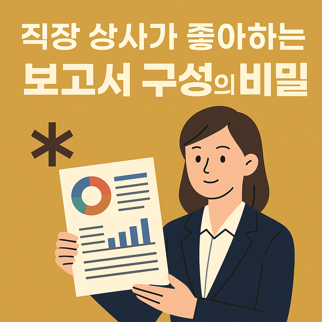 직장 상사의 시선을 사로잡는 보고서 구성법을 시각적으로 표현한 썸네일 이미지