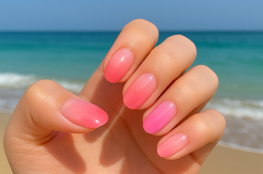 여름 네일 컬러 핑크