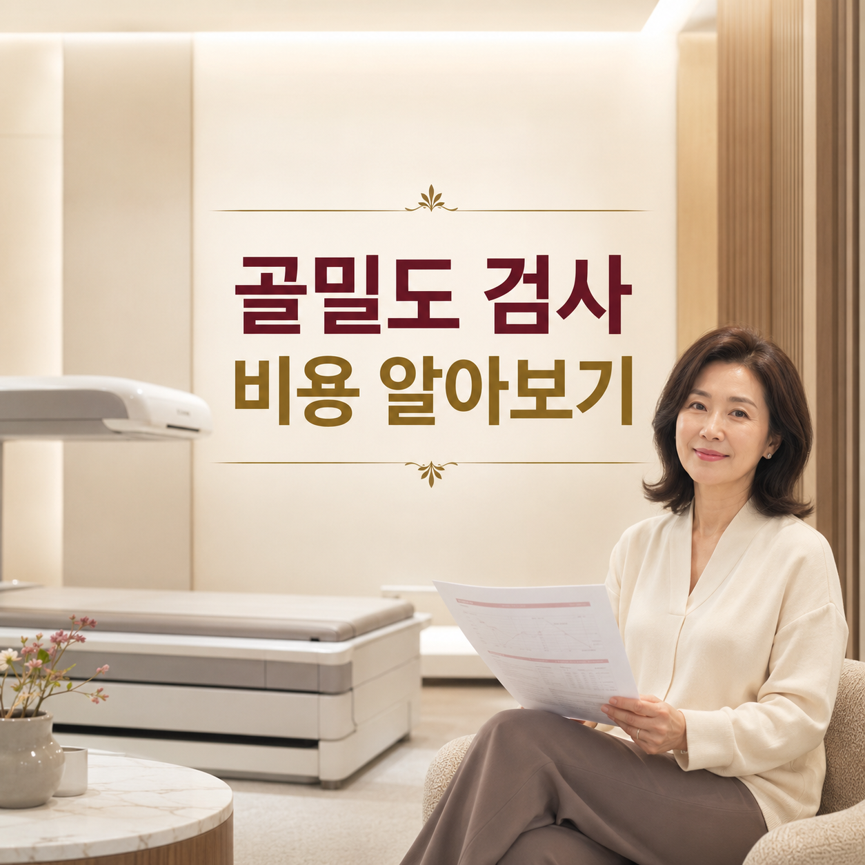 골밀도 검사 비용과 건강보험 적용 기준