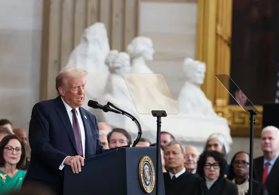 트럼프 취임식 - 연설장면6