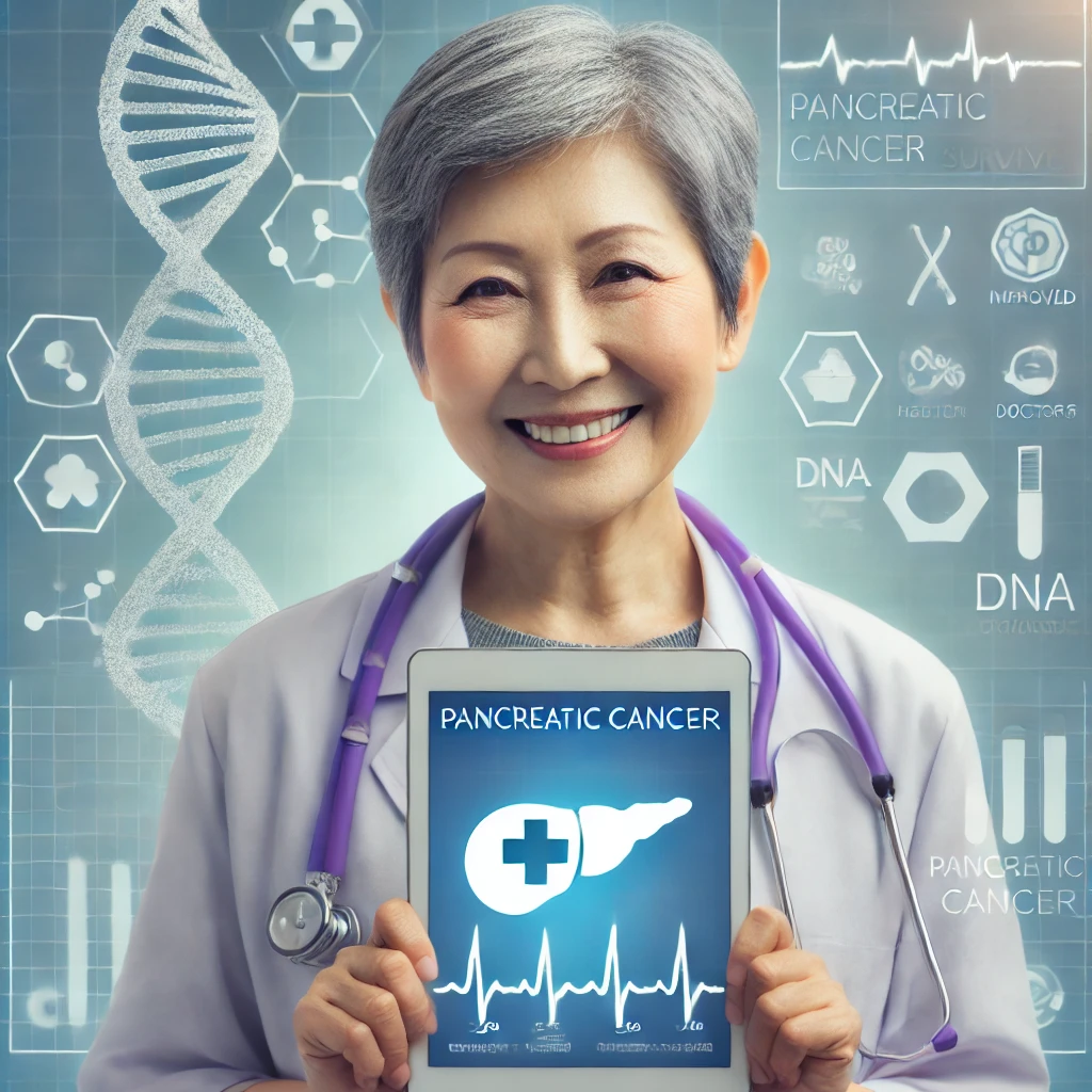 췌장암 고칠 수 있다는 희망의 메세지를 전하는 의사선생님 이미지