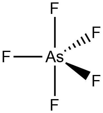 Lewis structure of AsF5