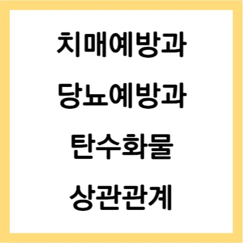 치매예방 당뇨예방