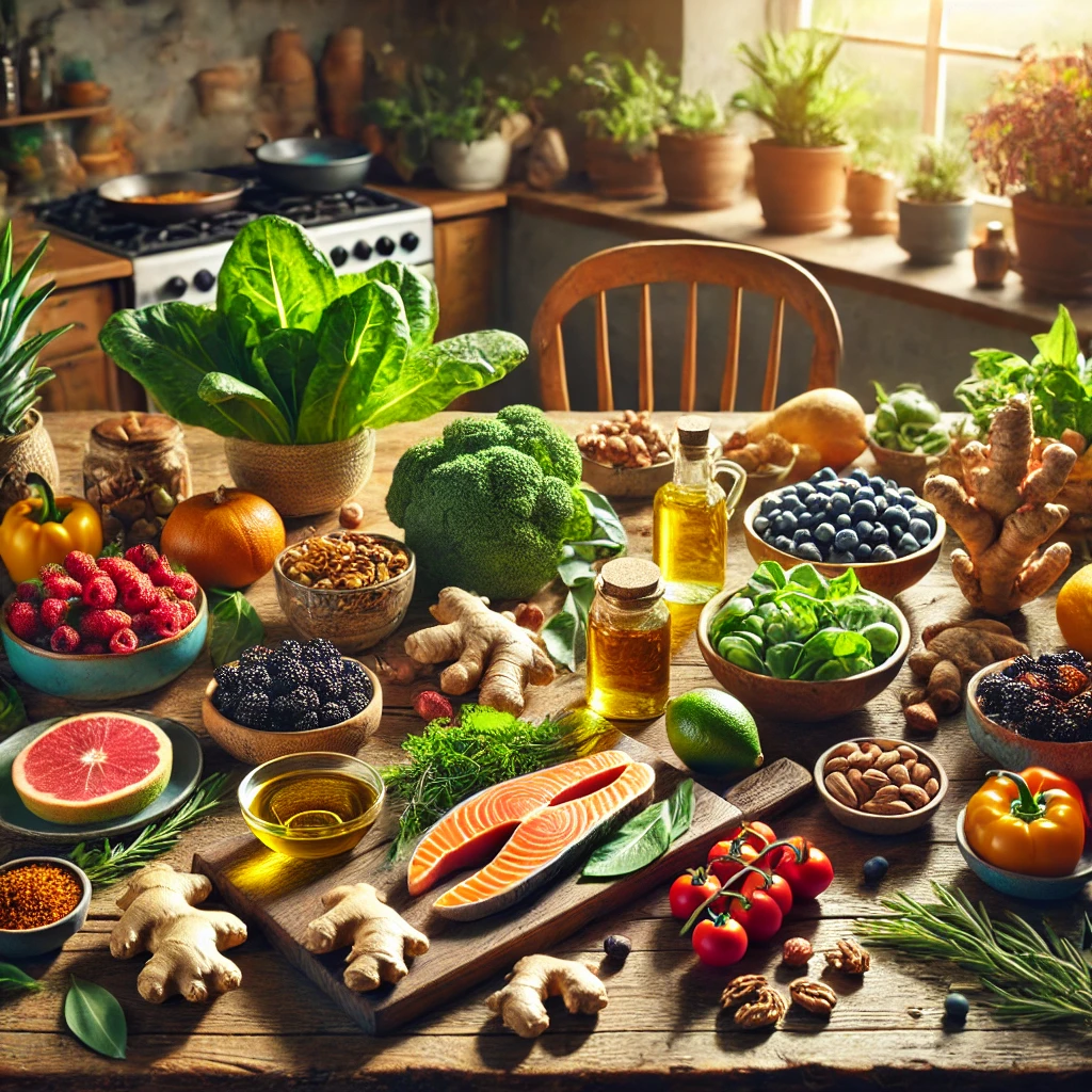 각종 자연에서 찾은 좋은 식품들