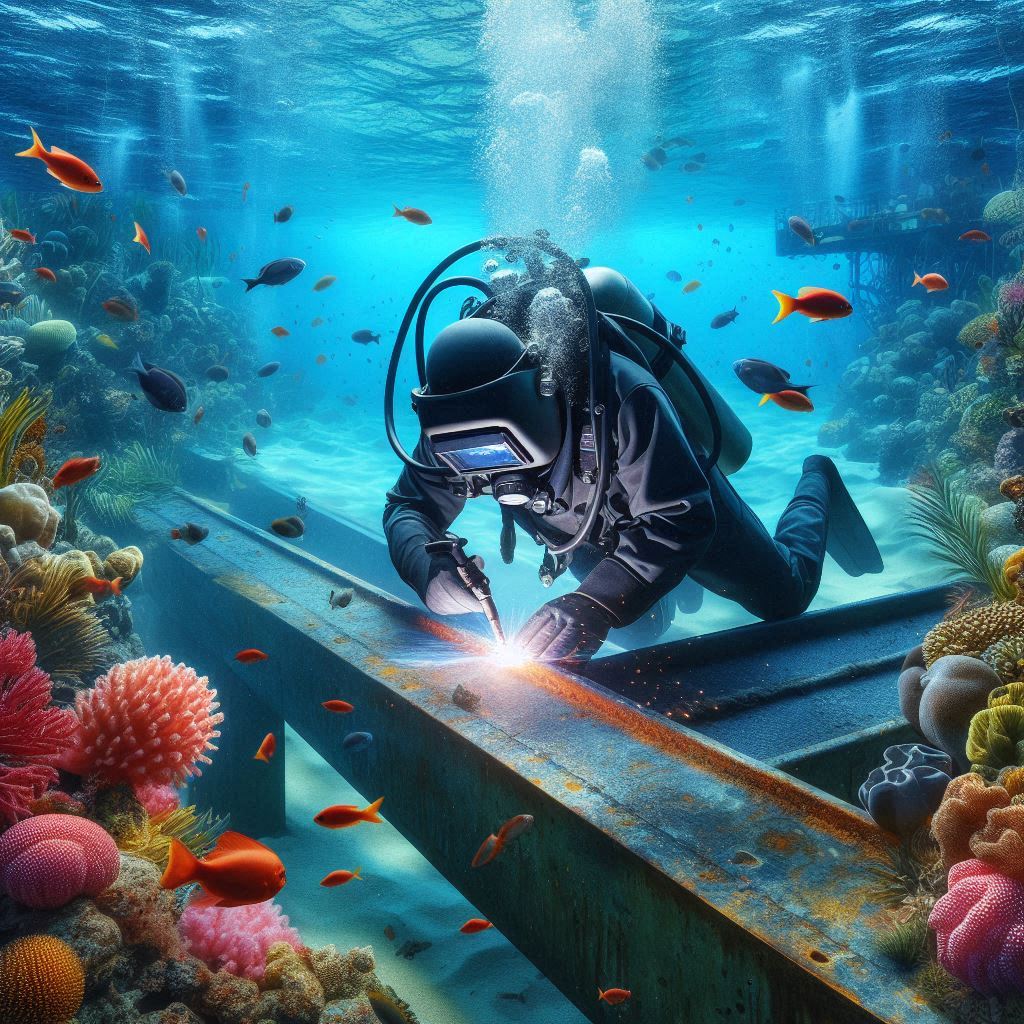 수중 용접사(Underwater Welder : 바닷속에서 용접하는 고수익 직업