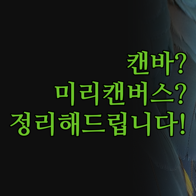 미리캔버스? 캔바? 망설이지 마세요!
