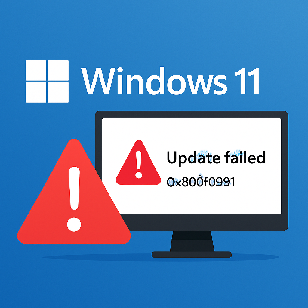Windows 11 24H2 0x800f0991 업데이트 실패 오류 해결 가이드 대표 이미지