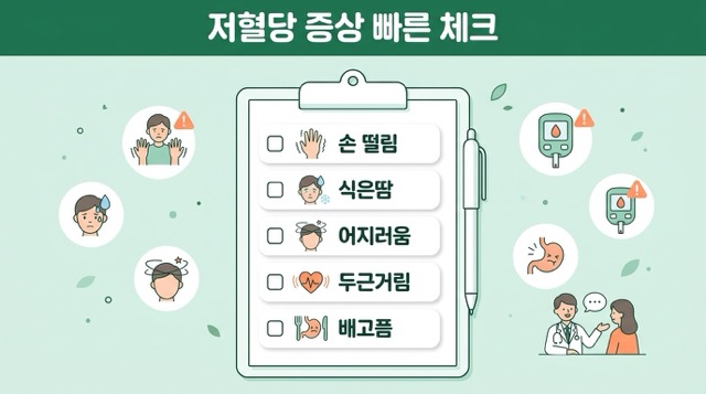 저혈당 증상 빠른 체크