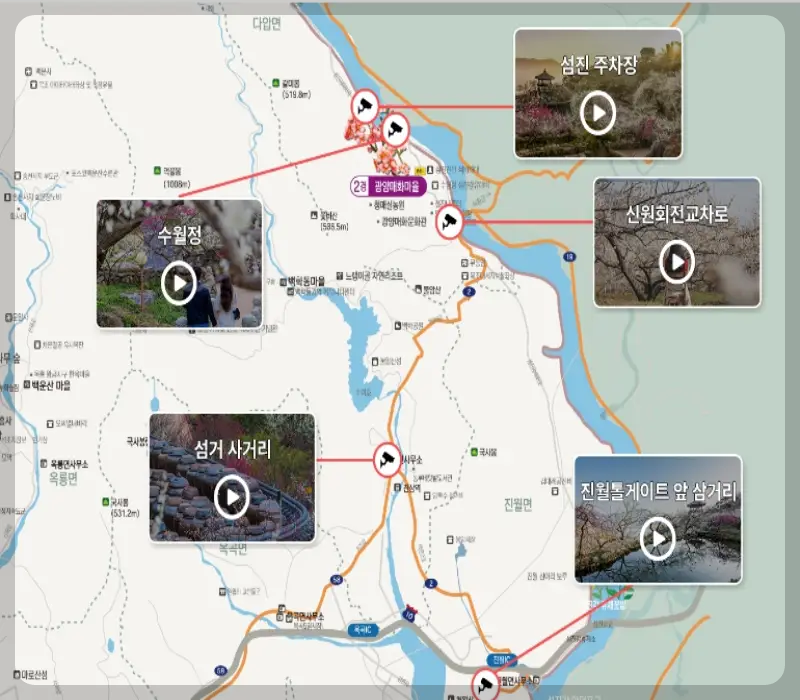 광양 매화축제 실시간 교통상황