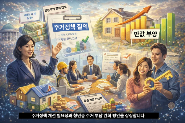 주거정책 개선 필요성 및 청년주택 지원 방안 관련 이미지