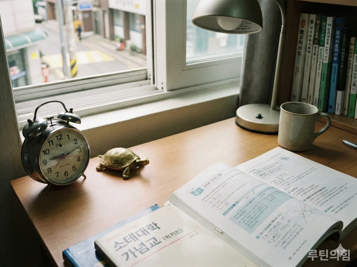 공부방에 두면 좋은 아날로그 시계와 금속 소품