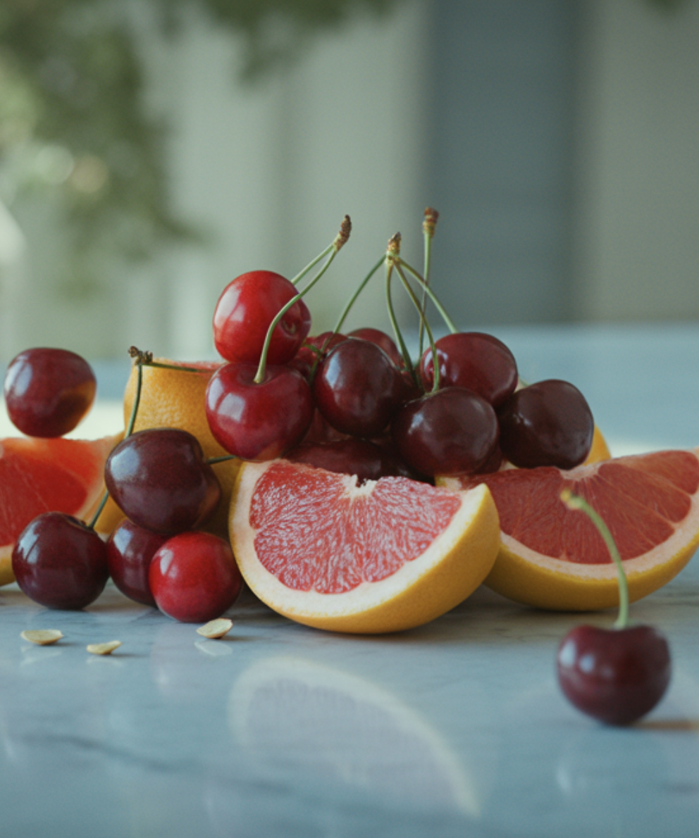 특별한 건강 지킴이: 체리와 자몽