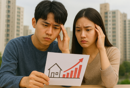 부동산 급등에 고민하는 남녀