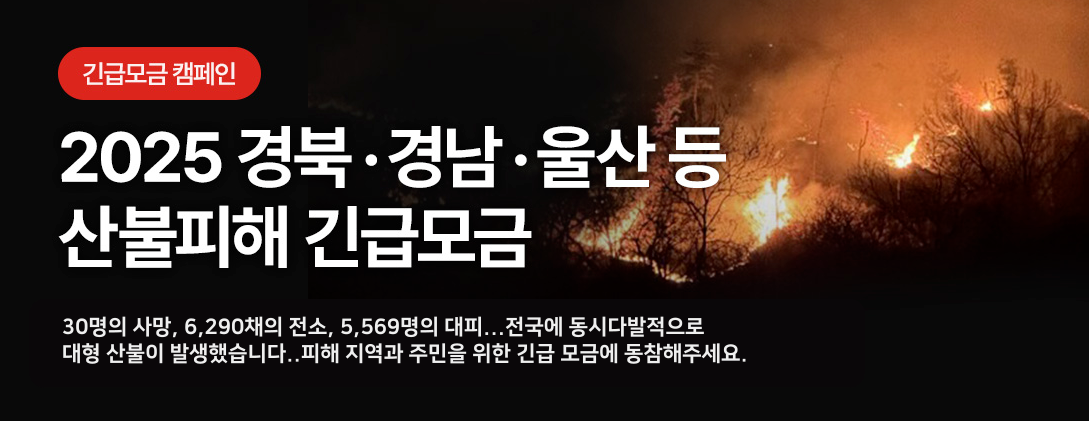 희망브리지 산불 기부 방법 예시