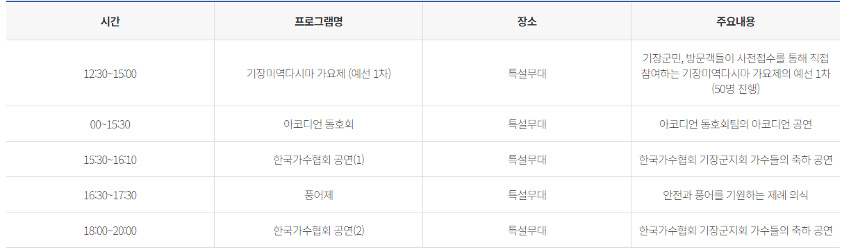 기장 미역 다시마 축제