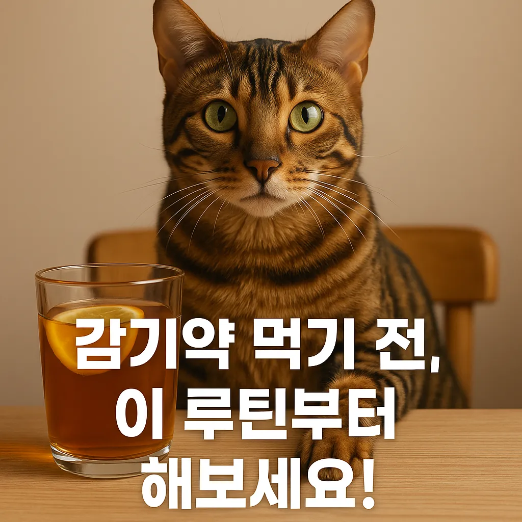 감기약 먹기 전, 이 루틴부터 해보세요!