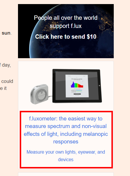 f.lux 다운로드 홈페이지