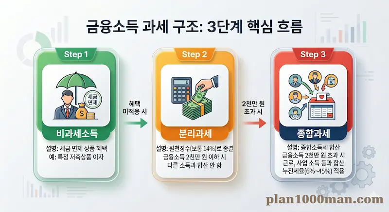 금융소득 과세구조 이미지