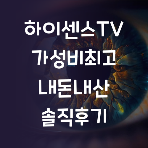 TV 구매 후기 하이센스 4K 스마트..