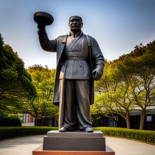 광주 정율성 흉상