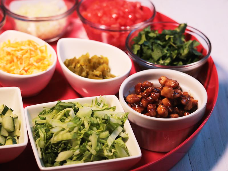 타코만들기 토핑