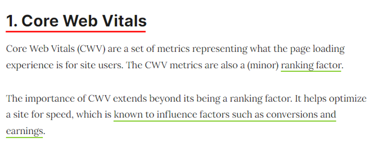 코어 웹 바이탈 연구자료