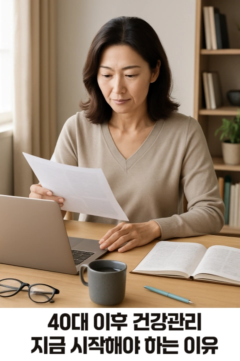 40대 이후 건강관리, 지금 시작해야 하는 이유