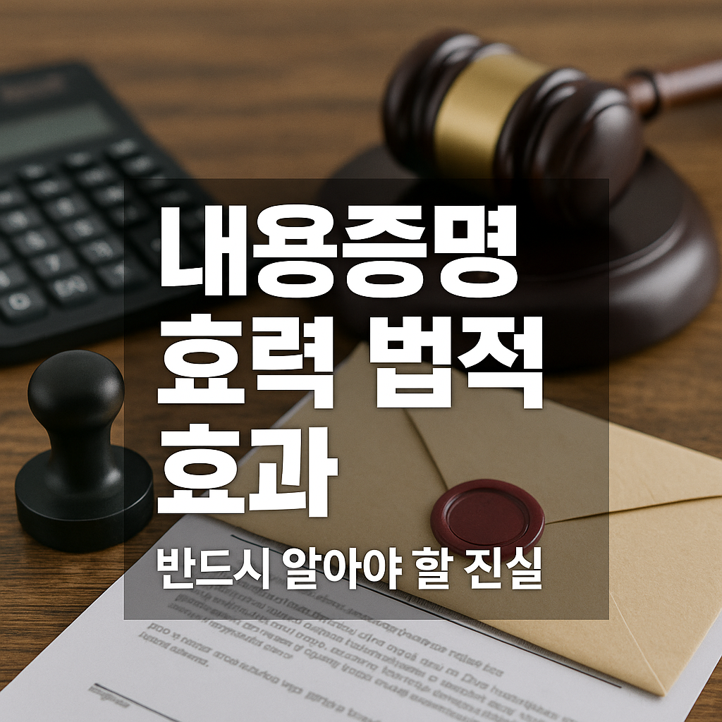 내용증명 효력