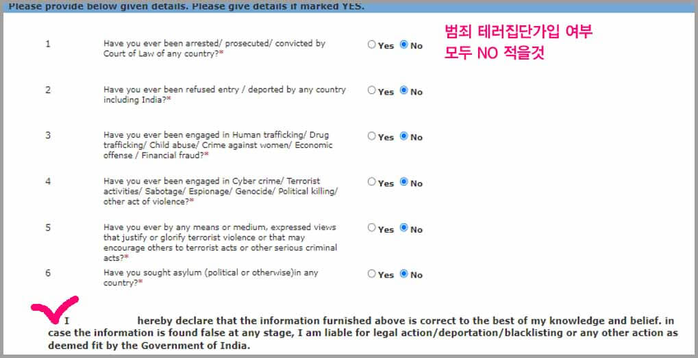 인도 전자 비자