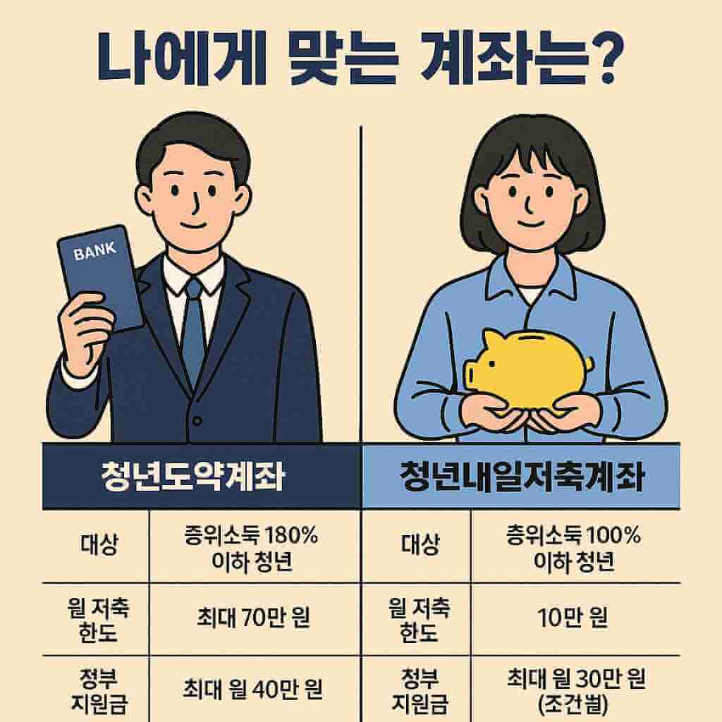 두 청년이 서로 계좌를 비교하고 있는 사진