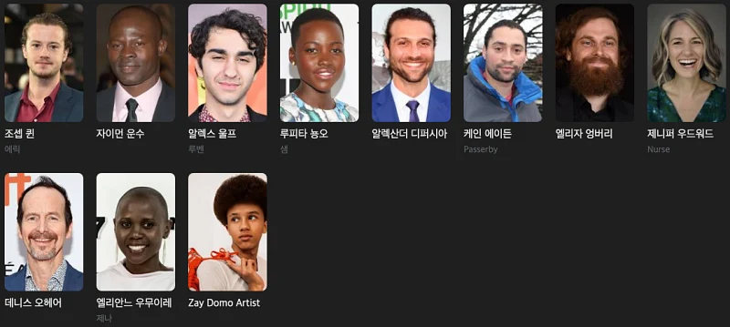 콰이어트 플레이스: 첫째 날 출연진