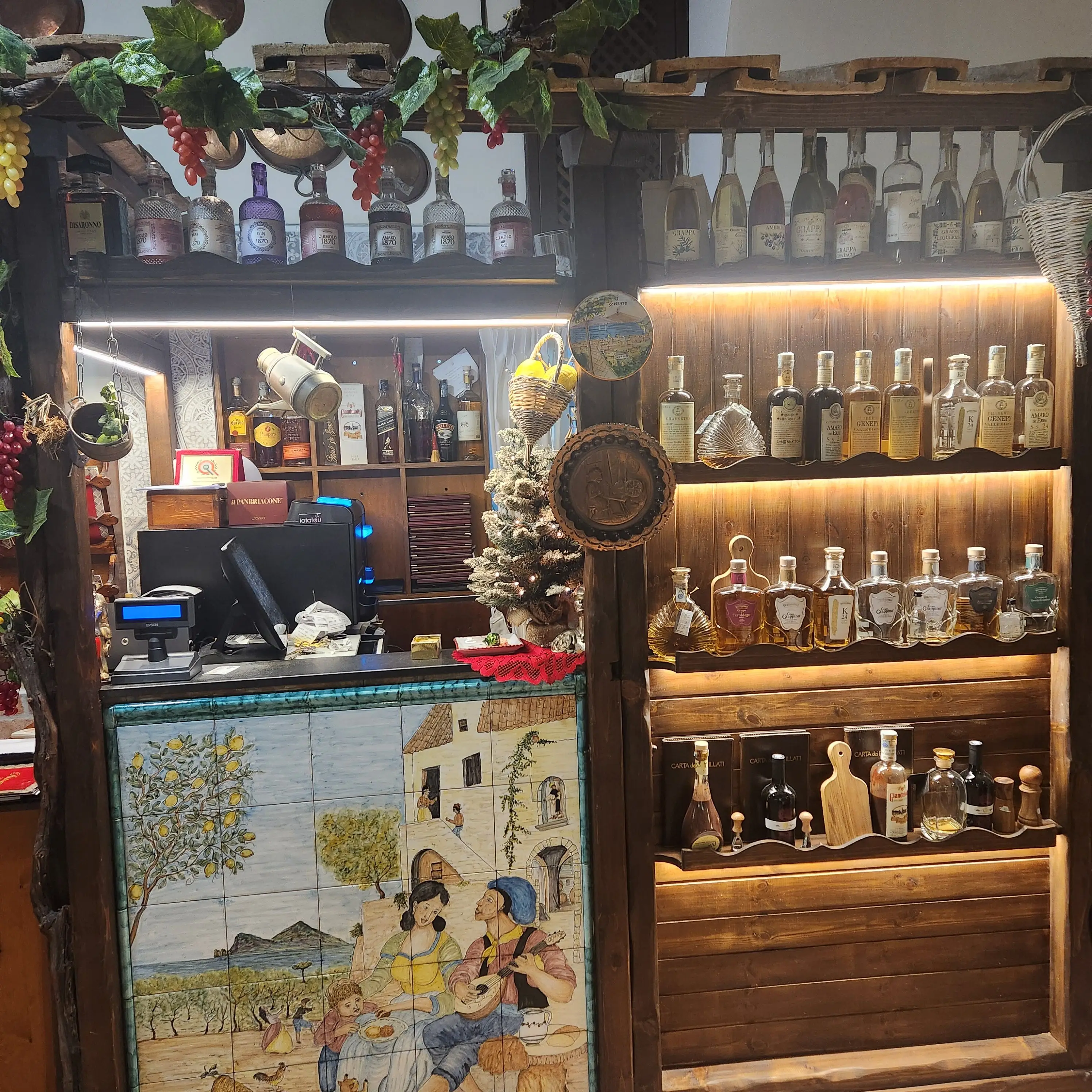 식당-카운터-와인과-술