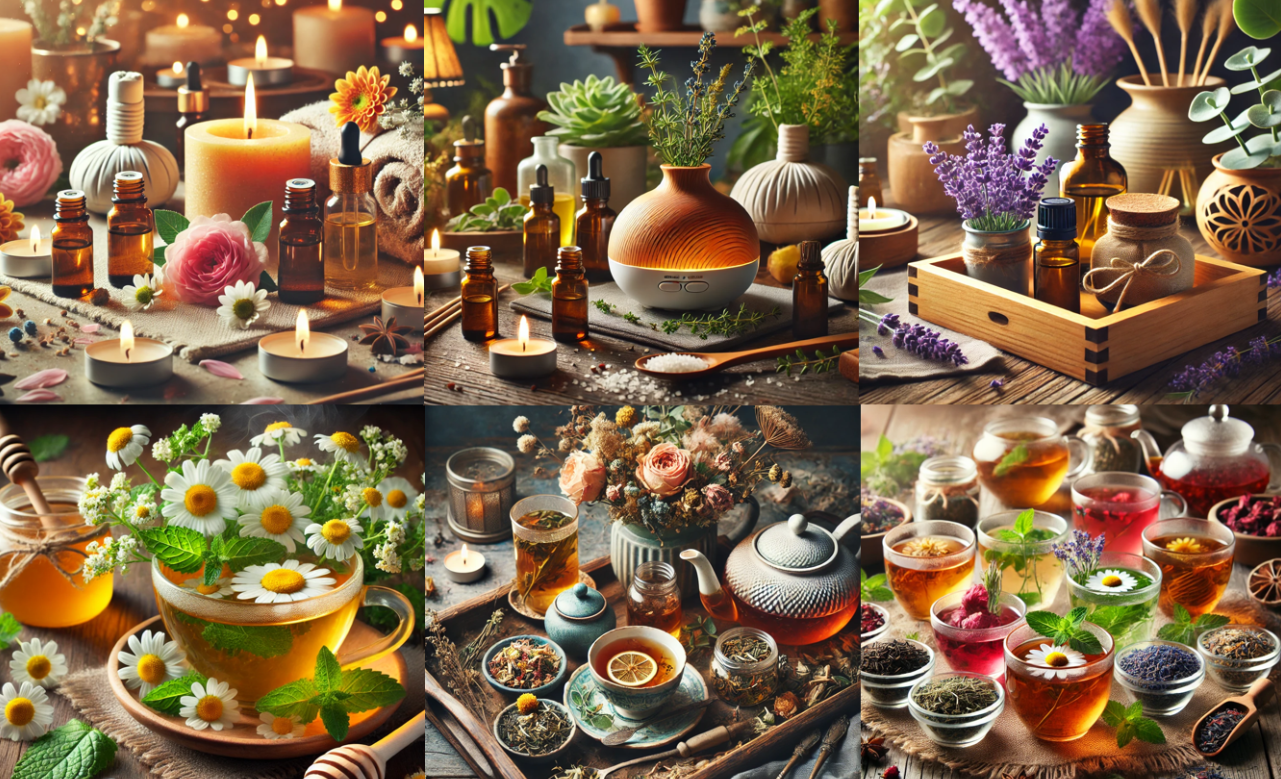 아로마테라피와 허브차 이미지