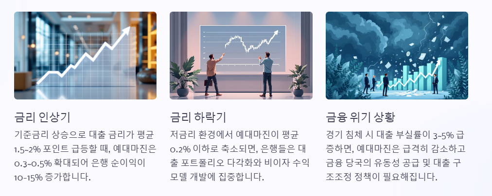경제 상황에 따른 예대마진 변화