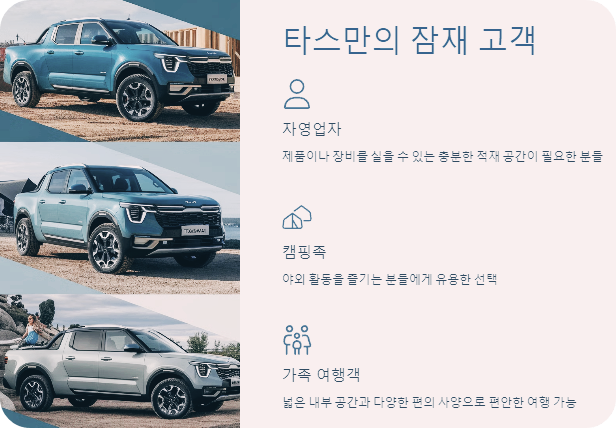 타스만의 잠재 고객